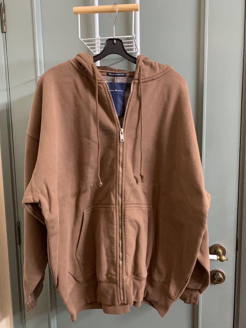 Brandy Melville Christy Hoodie in Light Tan (Oversized Fit), Women's  Fashion, Coats, Jackets and Outerwear on Carousell