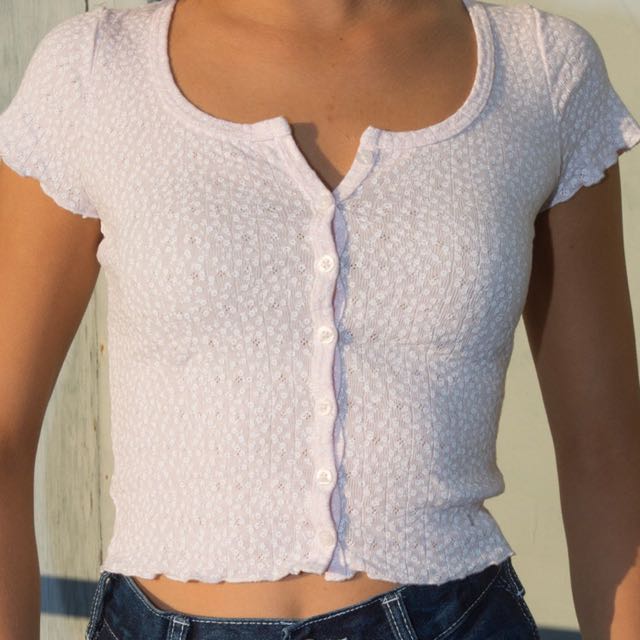 zelly ruffle top