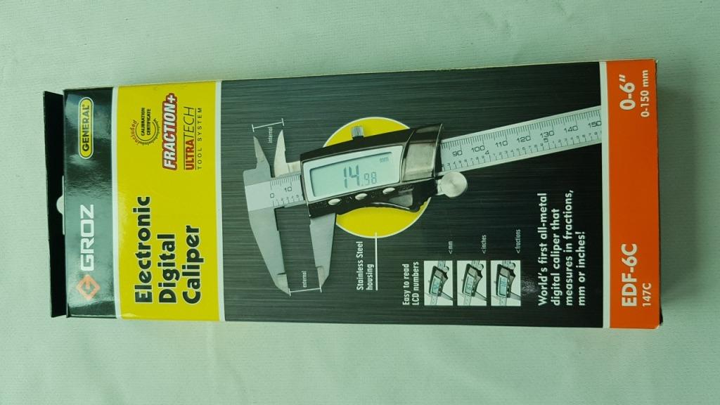 Caliper, Digital Caliper, Vernier Caliper, Digimatic Caliper, 6", (150mm) and 8", (200mm), Groz