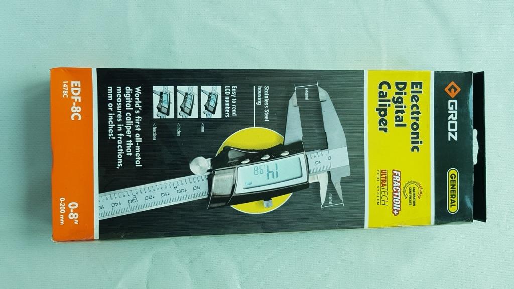 Caliper, Digital Caliper, Vernier Caliper, Digimatic Caliper, 6", (150mm) and 8", (200mm), Groz