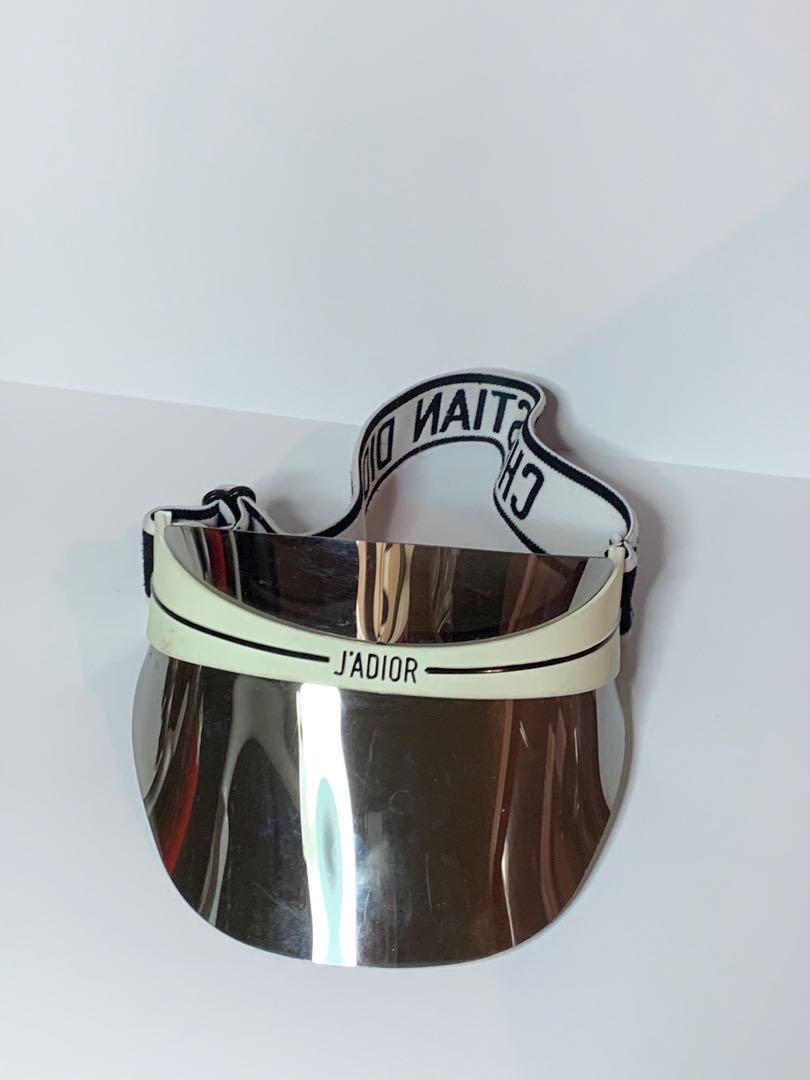 Christian dior Visor hat Anti UV mirror, Fesyen Wanita, Aksesoris di