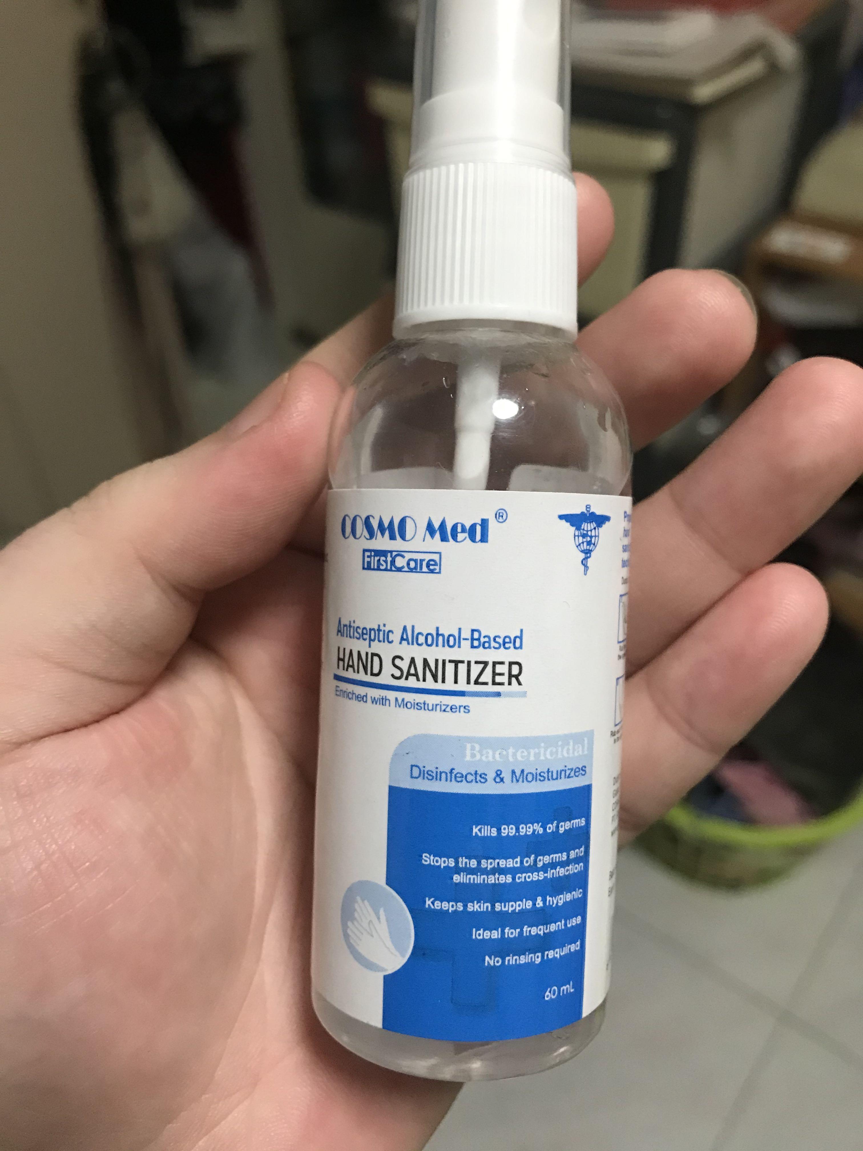 COSMO Med Antiseptic Alcohol Based Hand Sanitizer Beauty