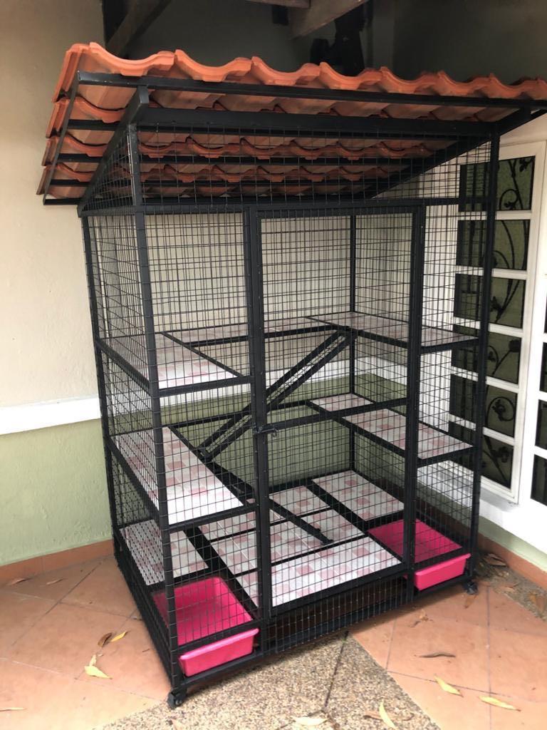 Custom Made cat cage / sangkar kucing, Pet Supplies, Pet 