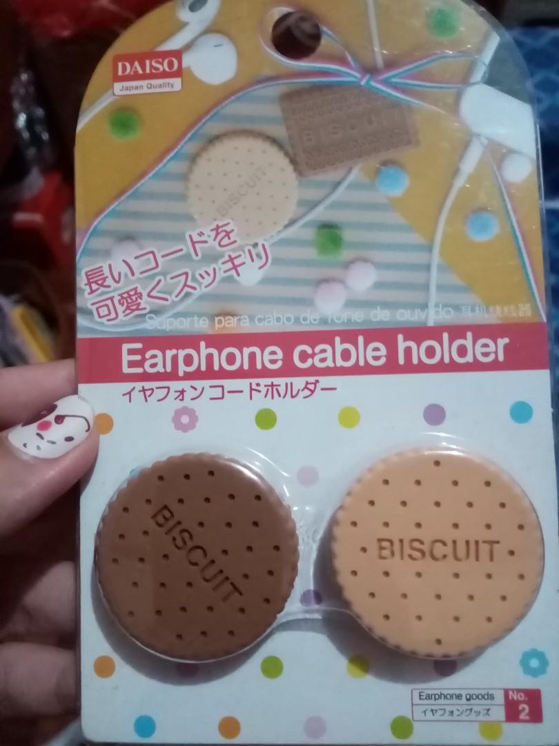 Daiso Earphone Cable Holder, Audio, Portable Audio Accessories On Carousell