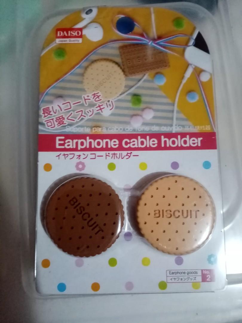 Daiso Earphone cable holder, Audio, Portable Audio Accessories on Carousell