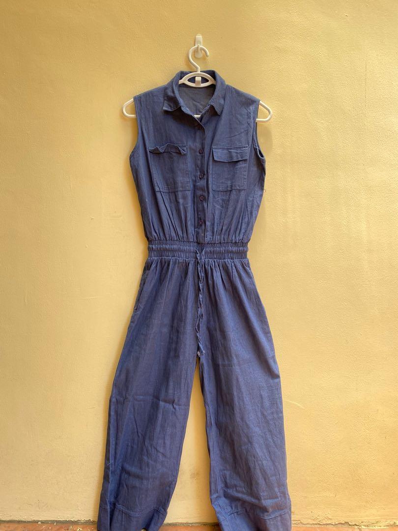 denim jumpsuit dress