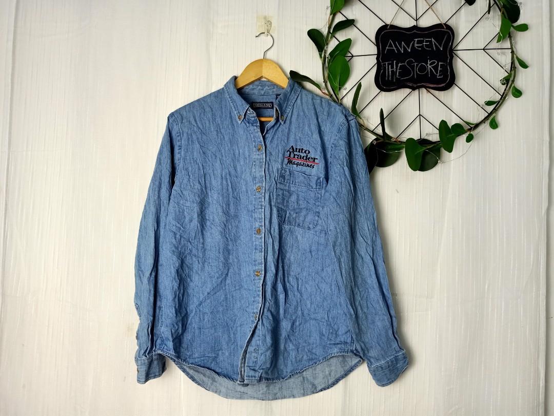 lands end denim shirt