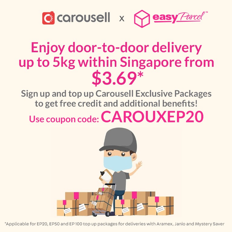 Door-to-door delivery from only $3.69* with EasyParcel!