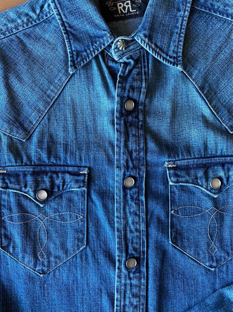 double rl denim shirt
