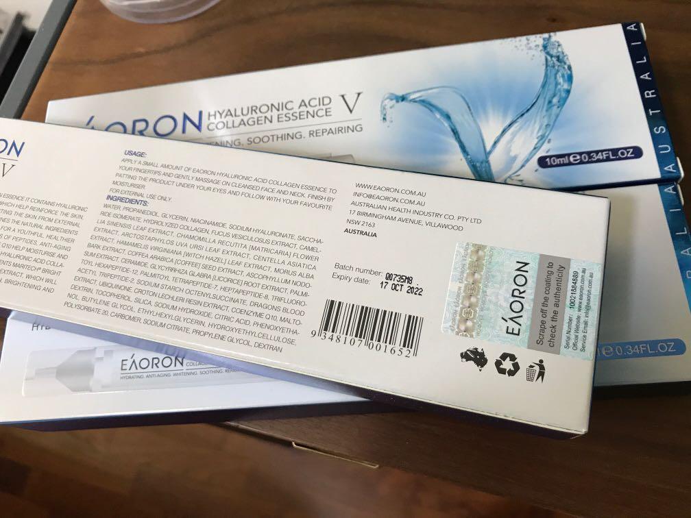 Eaoron Hyaluronic Acid Collagen Essence, Beauty & Personal Care, Face