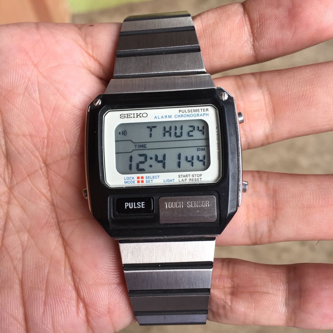 For Sale: Unused 1982 Seiko Pulsemeter Digital S229-5010 (All Original),  Men's Fashion, Watches & Accessories, Watches on Carousell