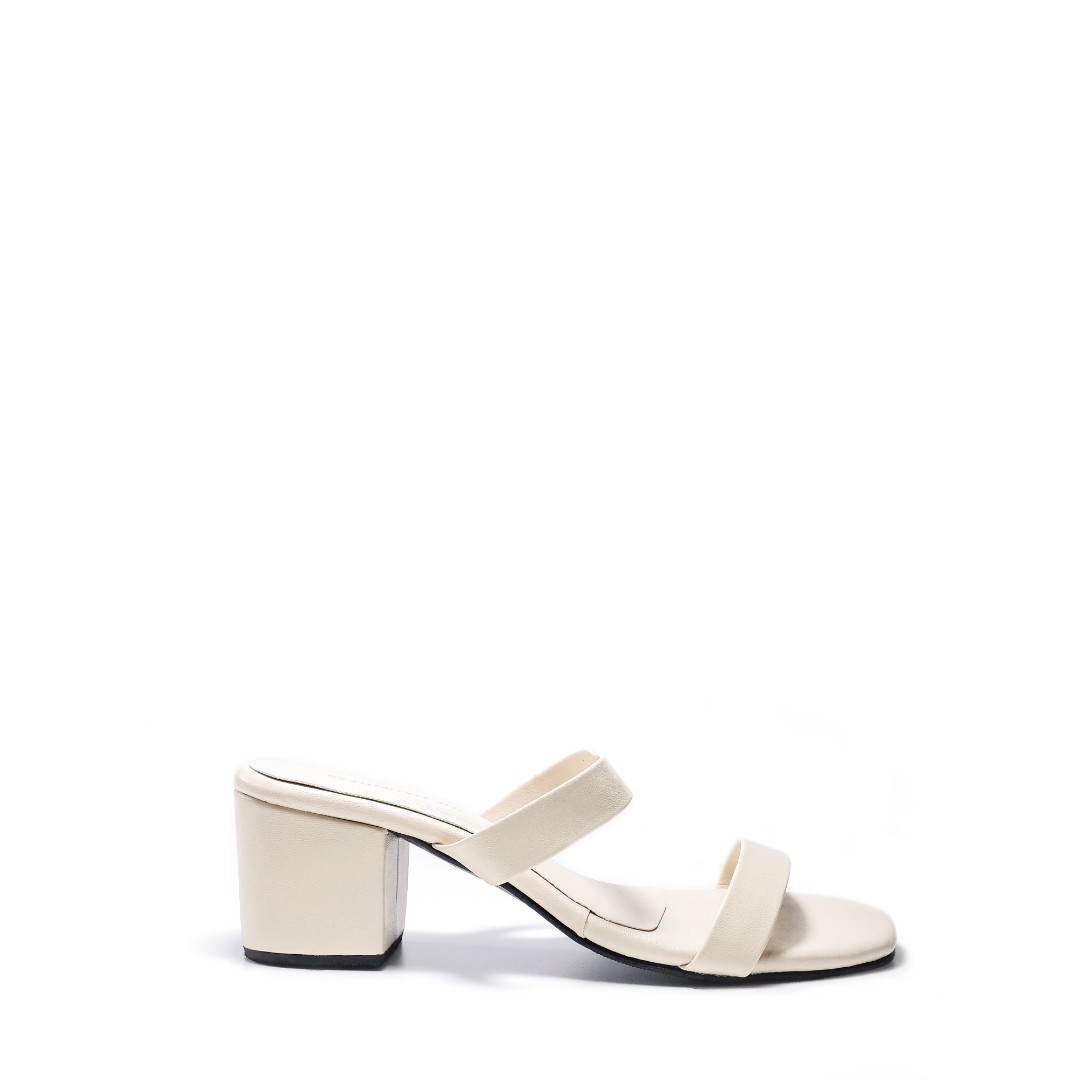 cream white heels