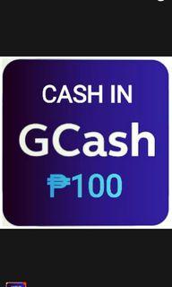GCash cash in 100 Pesos