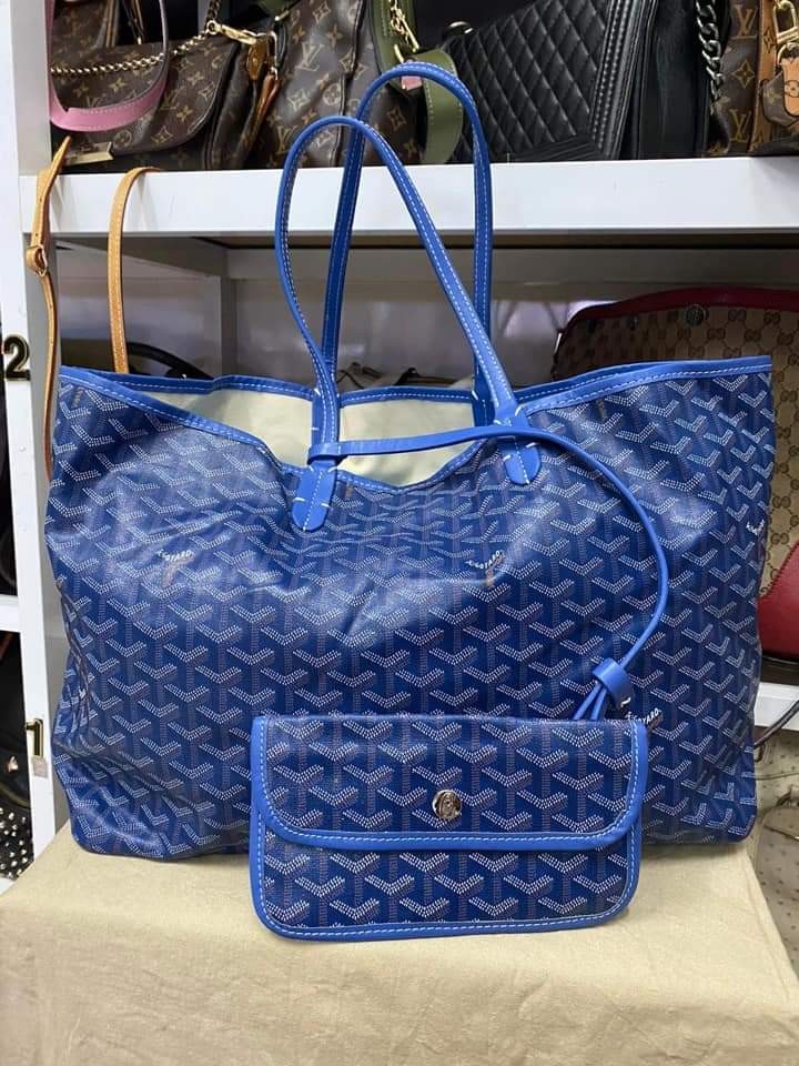 GOYARD BLUE TOTE BAG, Women's Fashion, Bags & Wallets, Tote Bags