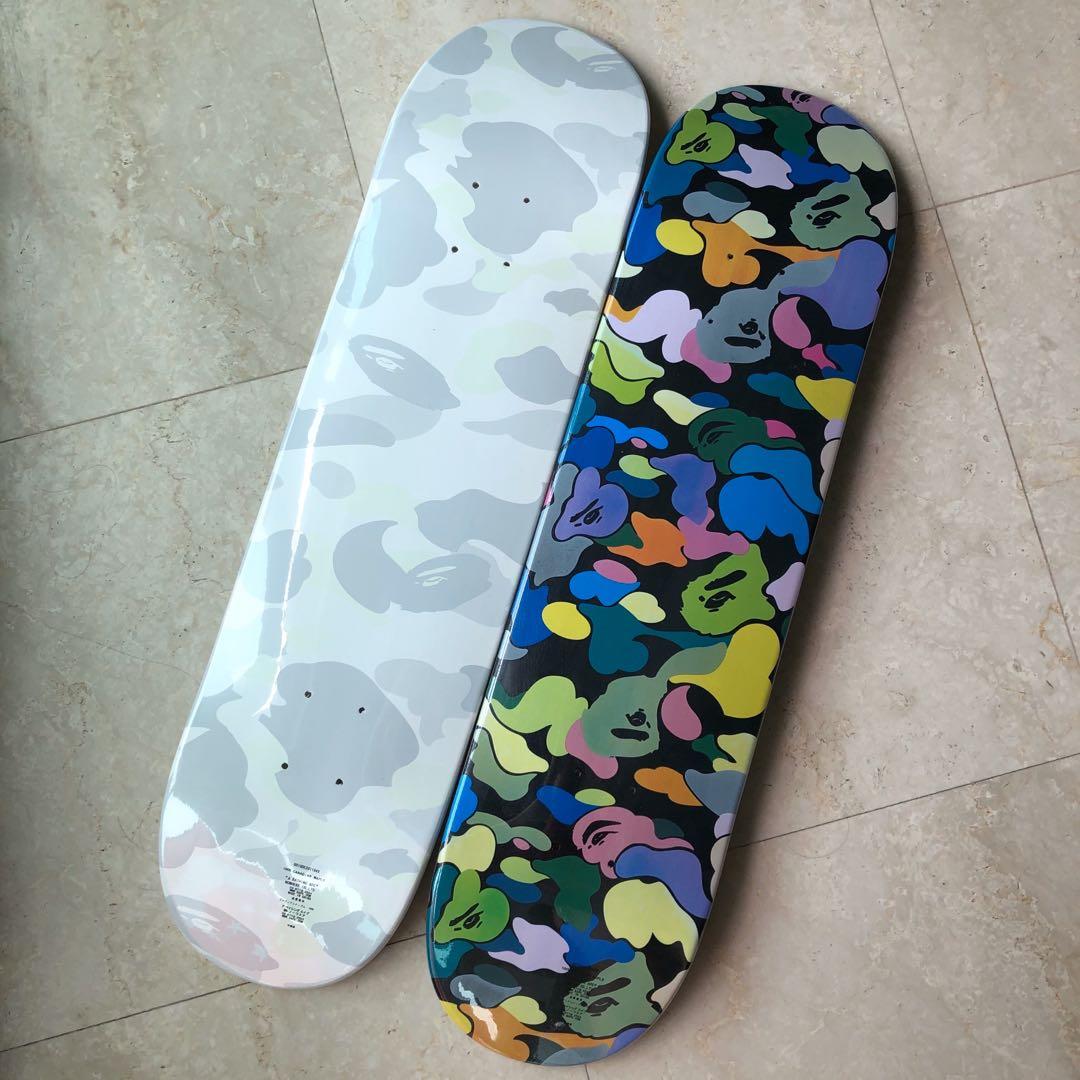A BATHING APE MULTI CAMO SKATEBOARD BAPE BLACK 黒 スケート
