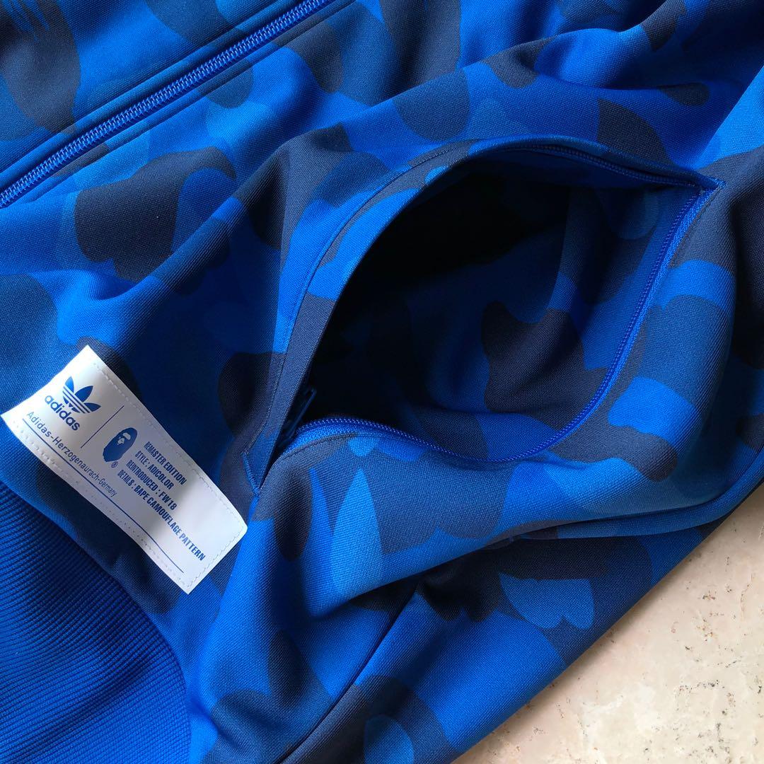 GSS🔥INSTOCK BAPE X ADIDAS TRACK JACKET, Men's Fashion, Coats
