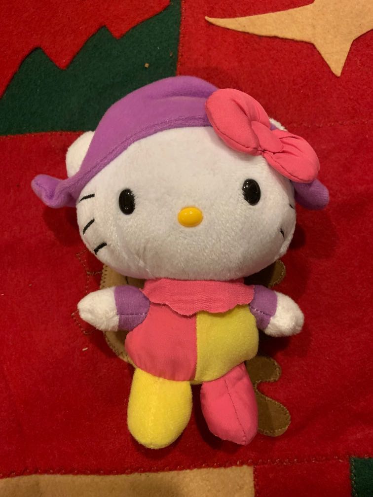 hello kitty clown plush