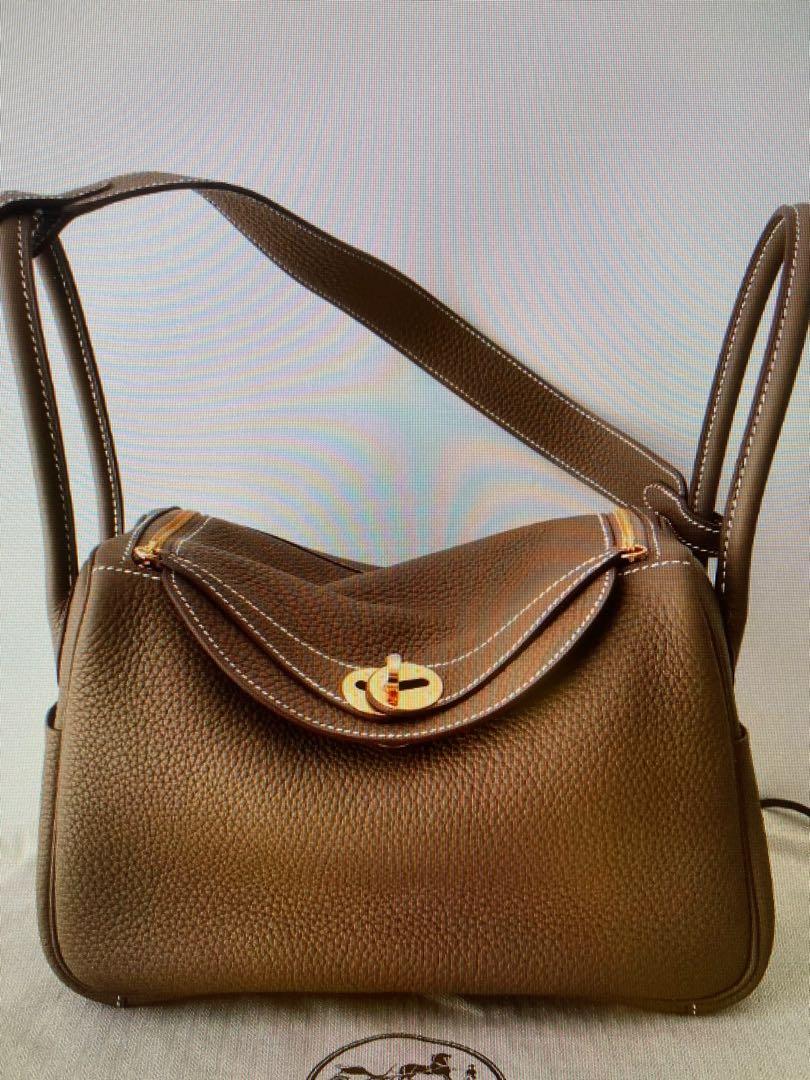 Hermes Lindy 26 Etoupe Color with Gold Hardware Handbag Editorial Stock  Image - Image of brandname, hermes: 160138144
