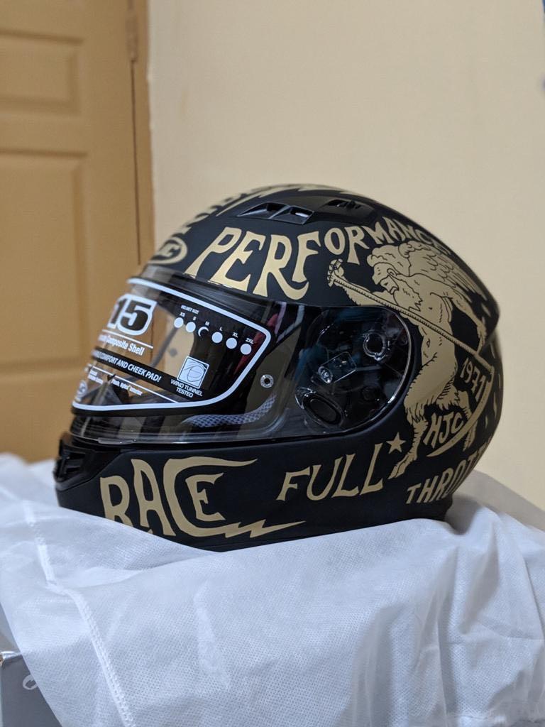 HJC REBEL FULL FACE HELMET SIZE M Motorcycles Motorcycle