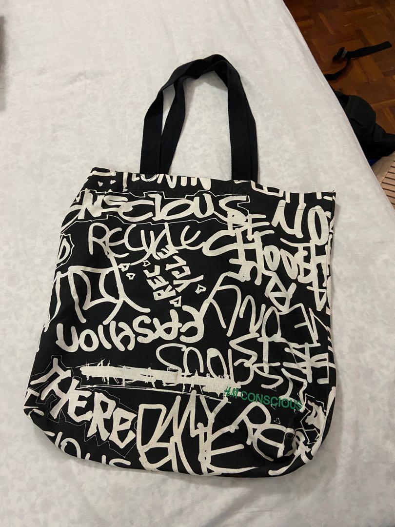 H&m conscious shop tote bag
