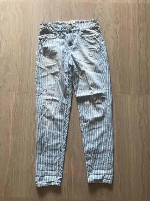 striped jeans h&m