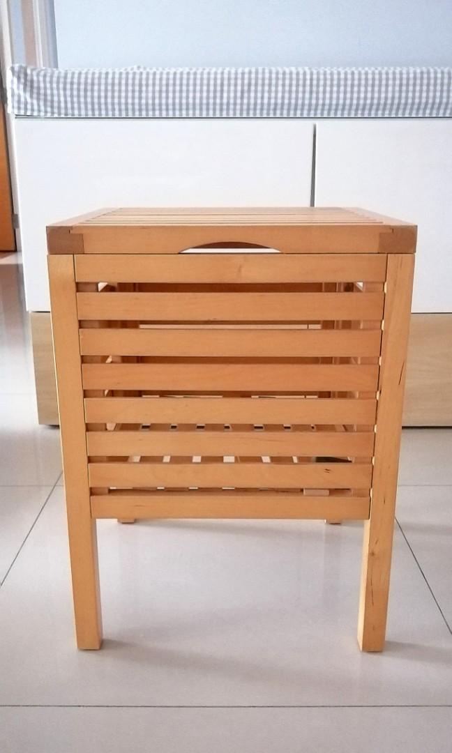 Ikea Molger Storage Stool, Furniture, Tables & Chairs on Carousell