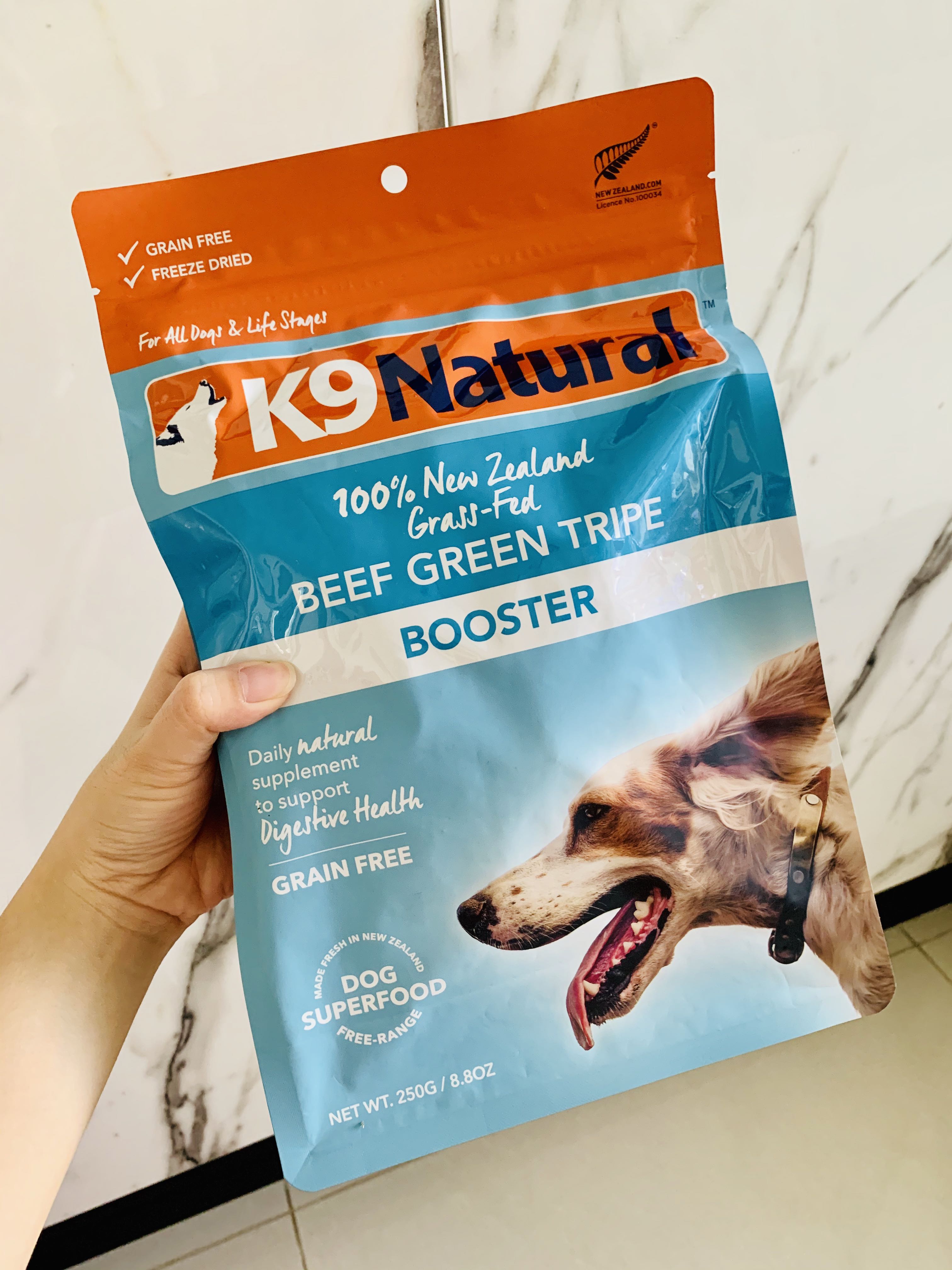 K9 Natural Freeze Dried Beef Green Tripe Booster Dog, Pet