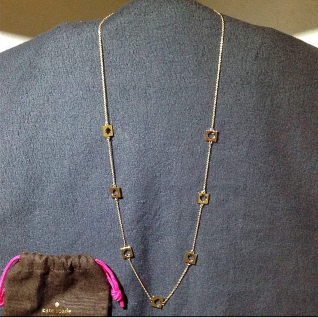 Kate Spade Spade Hole Punch Necklace 