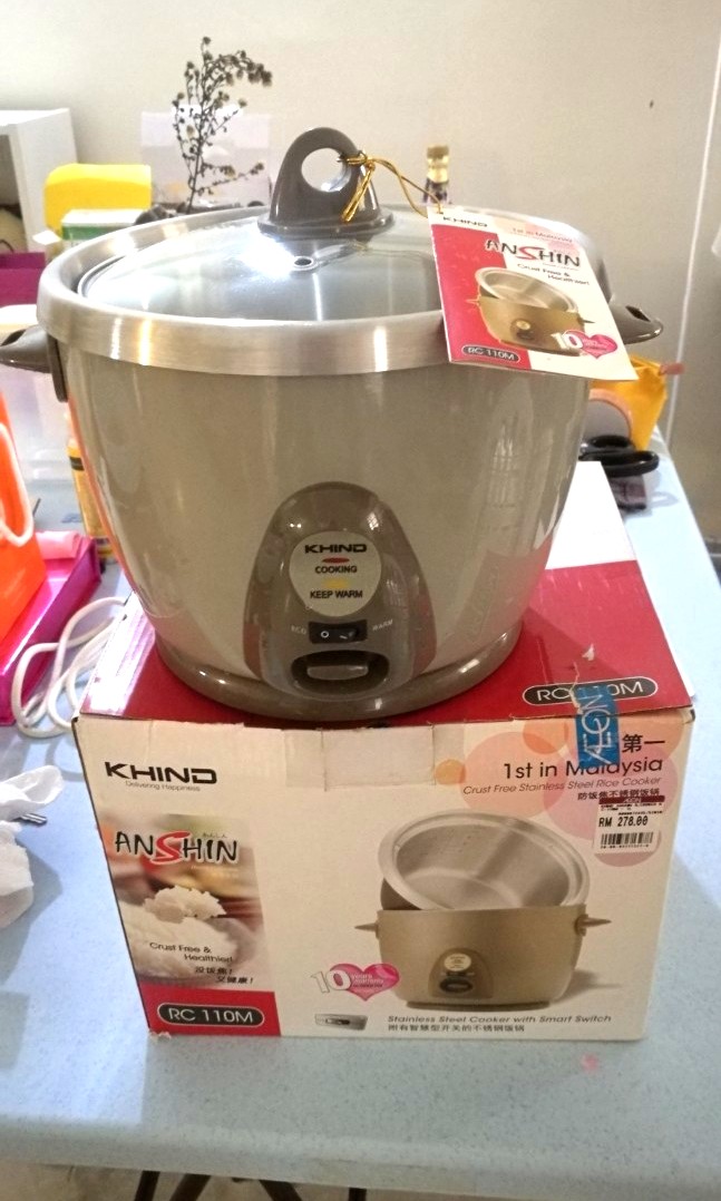 Khind Anshin Rice Cooker Kitchen Appliances On Carousell