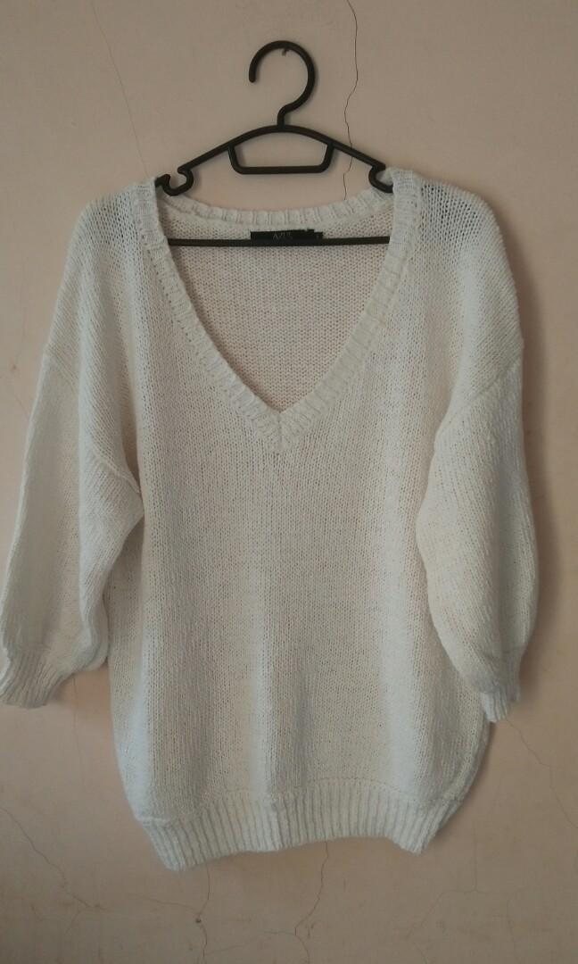 Zara white sweater Clearance