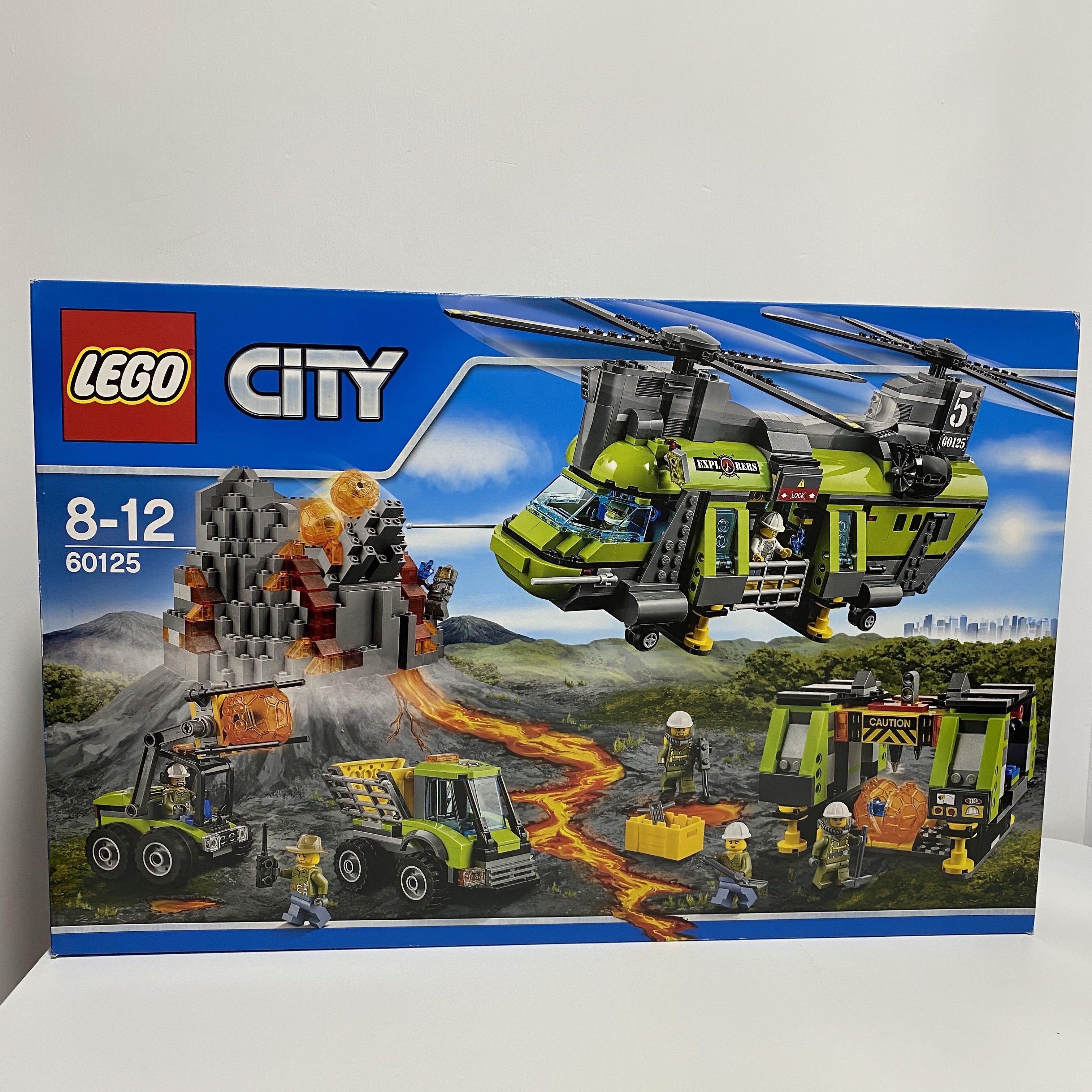 Lego City 60125 Volcano Heavy-lift Helicopter (NEW 全新未開封）, 玩具\u0026 遊戲類, 玩具-  Carousell