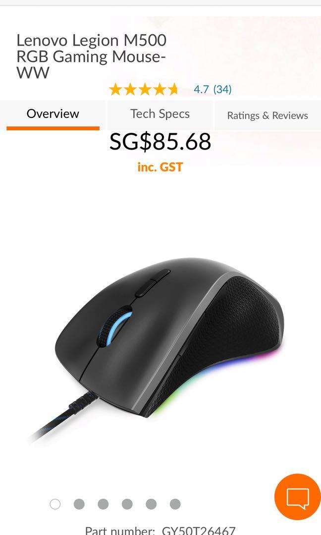 Lenovo Gaming Mouse M500 Electronics Computer Parts Accessories On Carousell