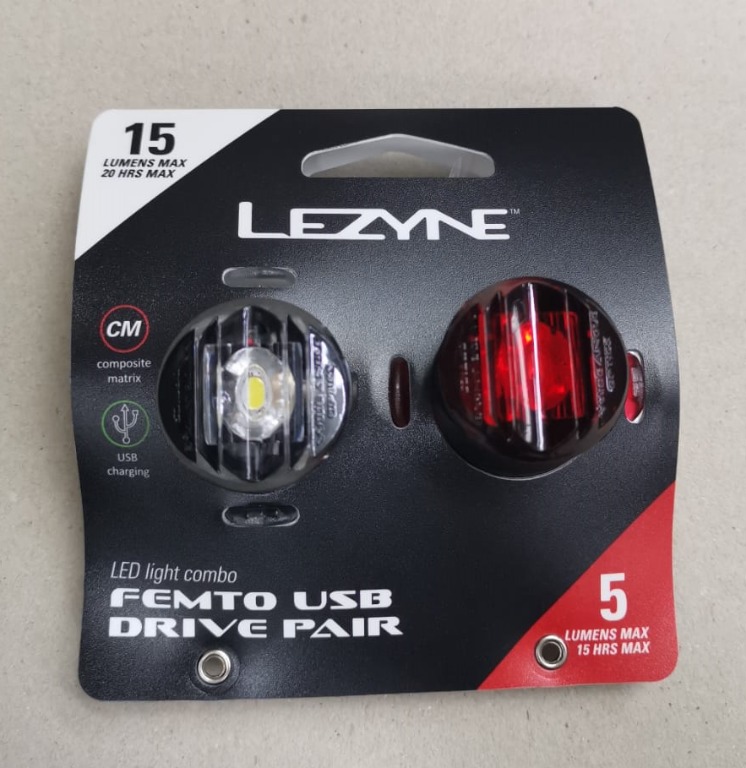 Fanale Posteriore Lezyne Femto USB Drive | Nero, 15 Ore Di Autonomia, 24g | Luce Bici LED - Foto 2