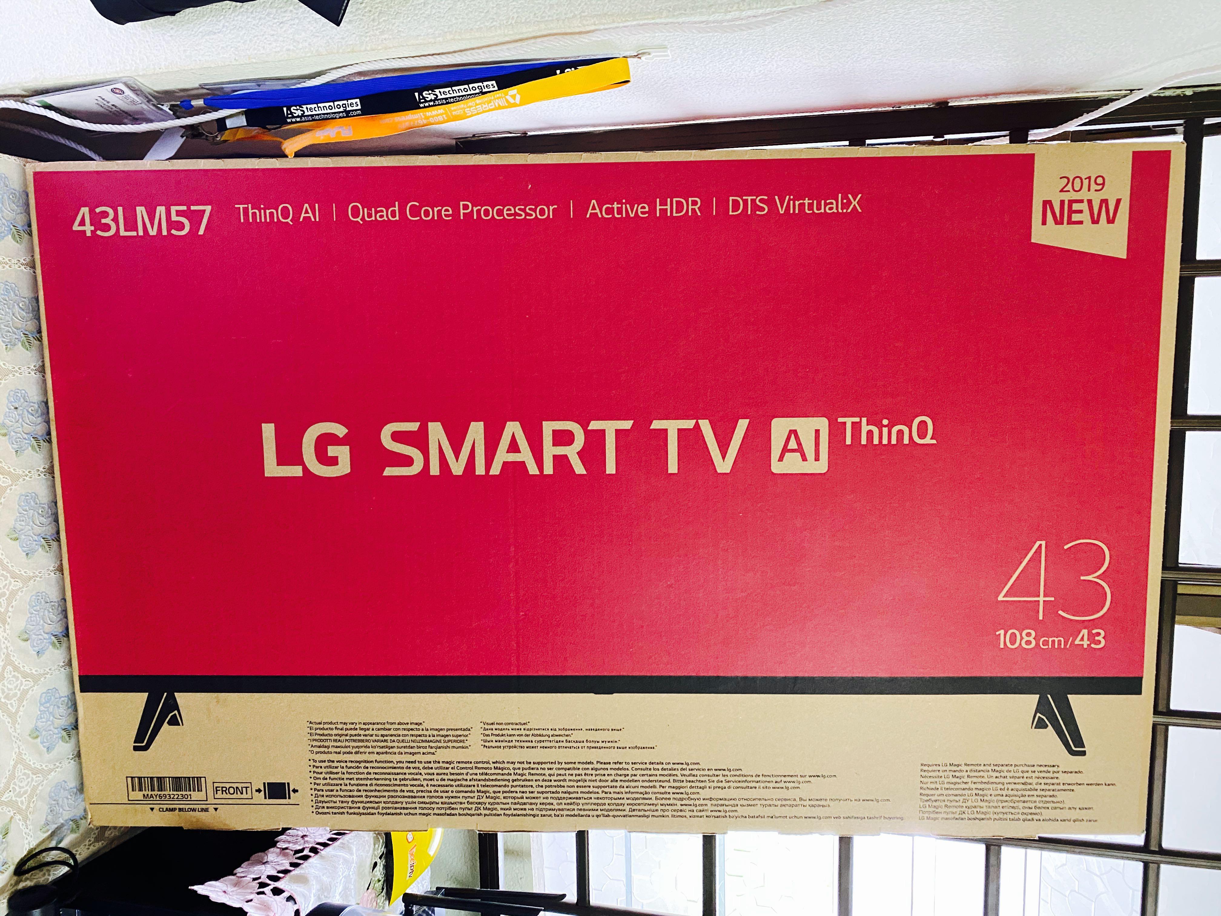 Lg Smart Tv Ai Thinq Home Appliances Tvs Entertainment Systems On Carousell