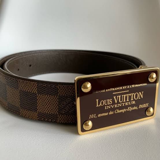 Louis Vuitton Brown Inventeur Reversible Belt 95/38 + more sizes for Sale  in New York, NY - OfferUp
