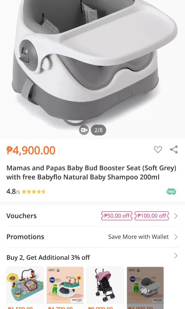 mamas and papas booster seat with activity tray