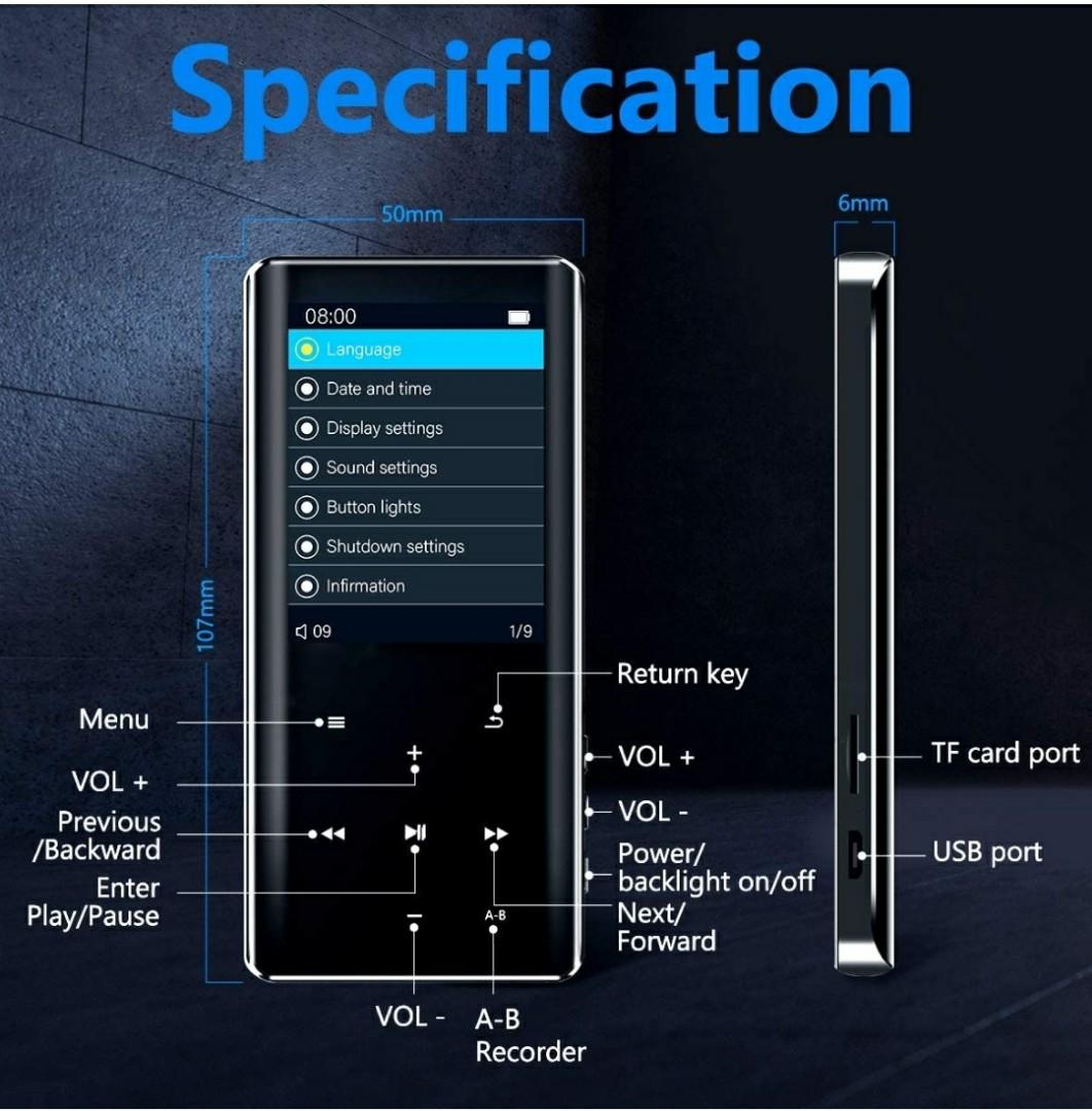 Mansso mp3 player, Audio, Portable Music Players on Carousell