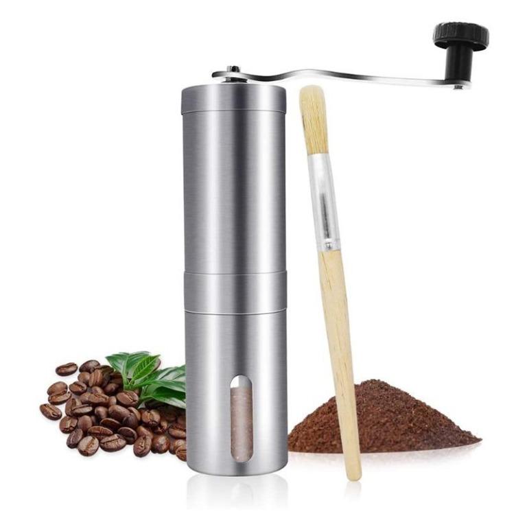 Manual Coffee Grinder Adjustable Ceramic Conical Burr Stainless