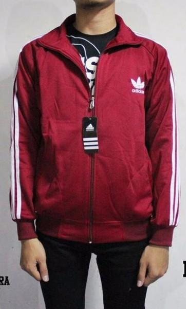 maroon adidas firebird jacket