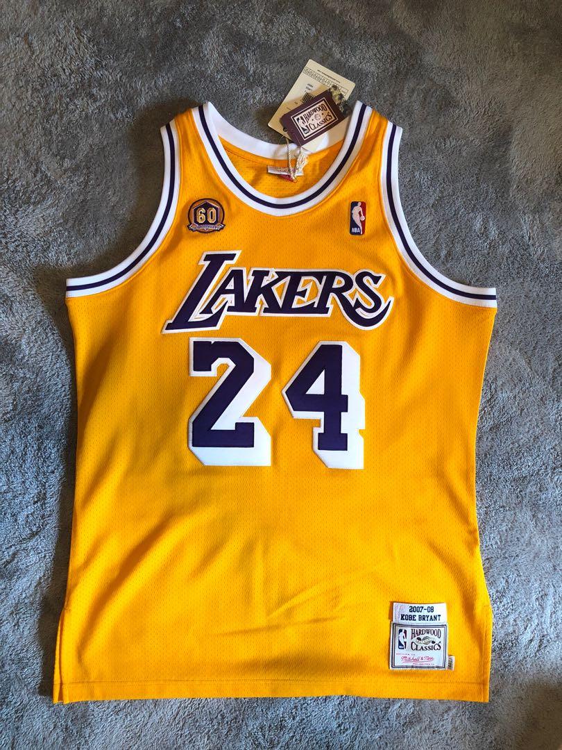 Kobe Bryant Mitchell & Ness Los Angeles Lakers 60th Anniversary Special  Edition Jersey - Super AAA