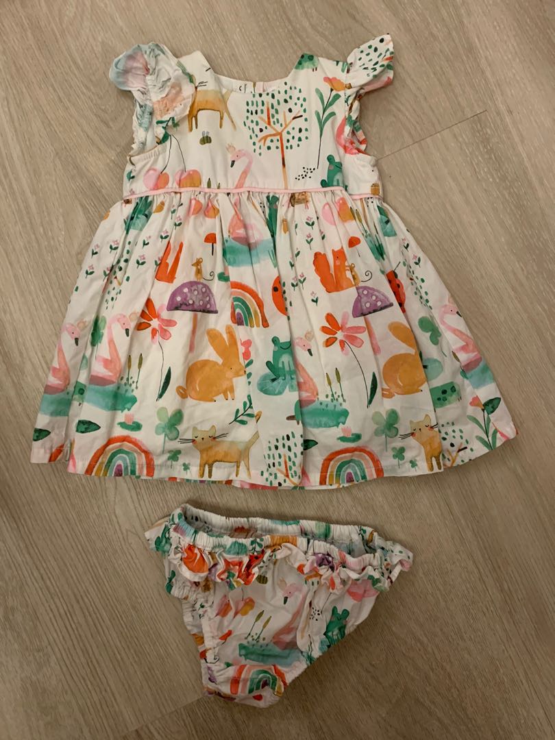 rainbow baby girl dress