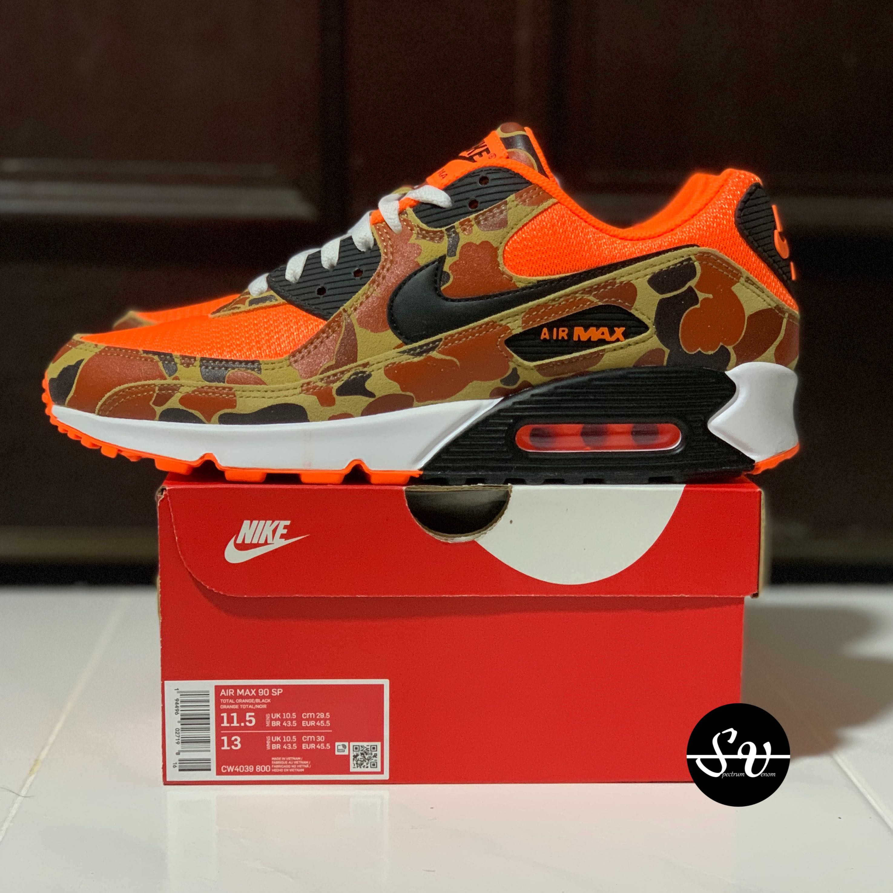 air max 90 sp duck camo orange