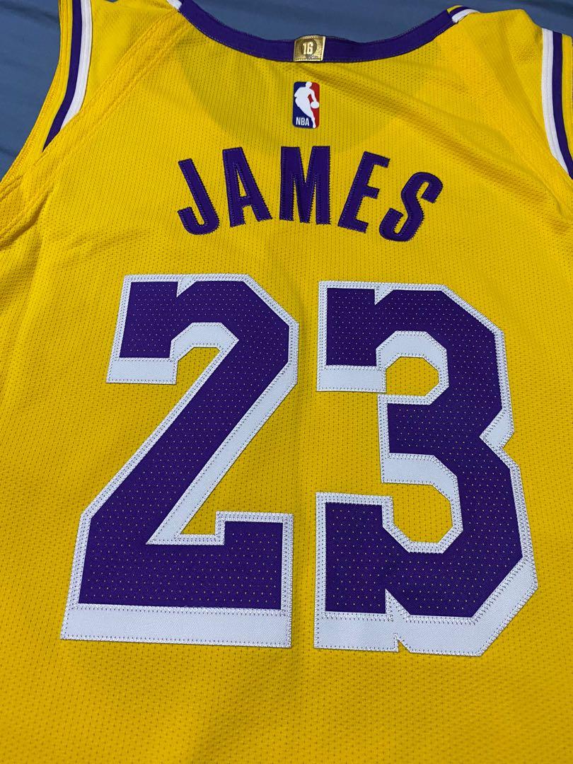lebron james jersey lakers authentic