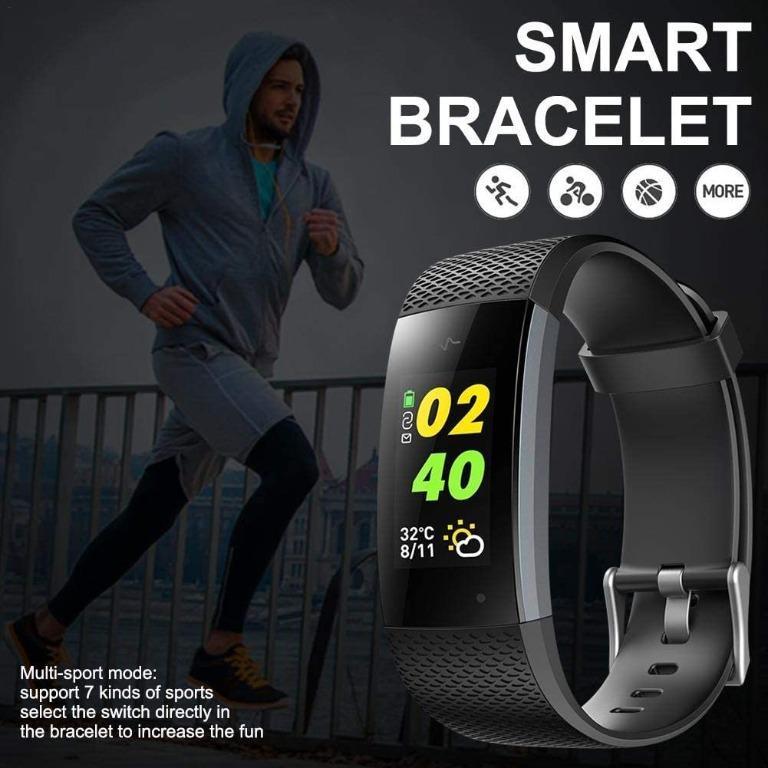 Nrkin Fitness Tracker I7A Smart Bracelet with 0.96 Inch Color Display Slim and Smart Watch with Activity Tracker Step Monitor Calorie Counter and