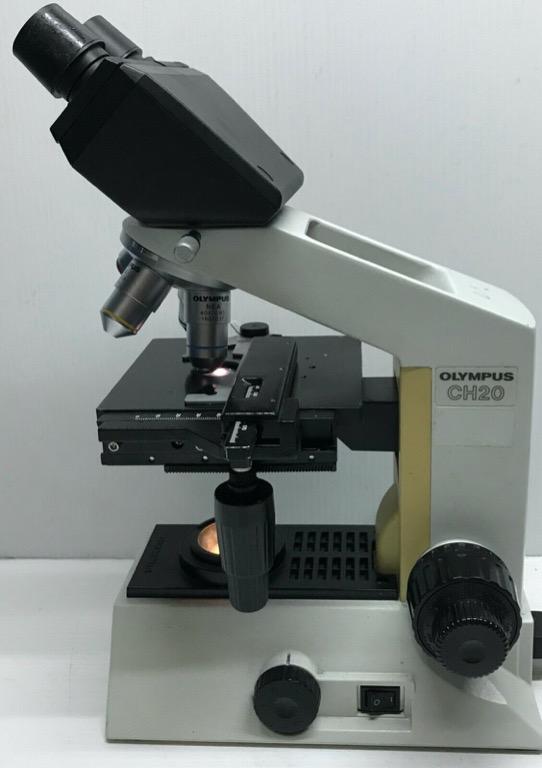 OLYMPUS CH20 CH20BIMF200 MICROSCOPE WITH OBJECTIVE AND EYEPIECE ...
