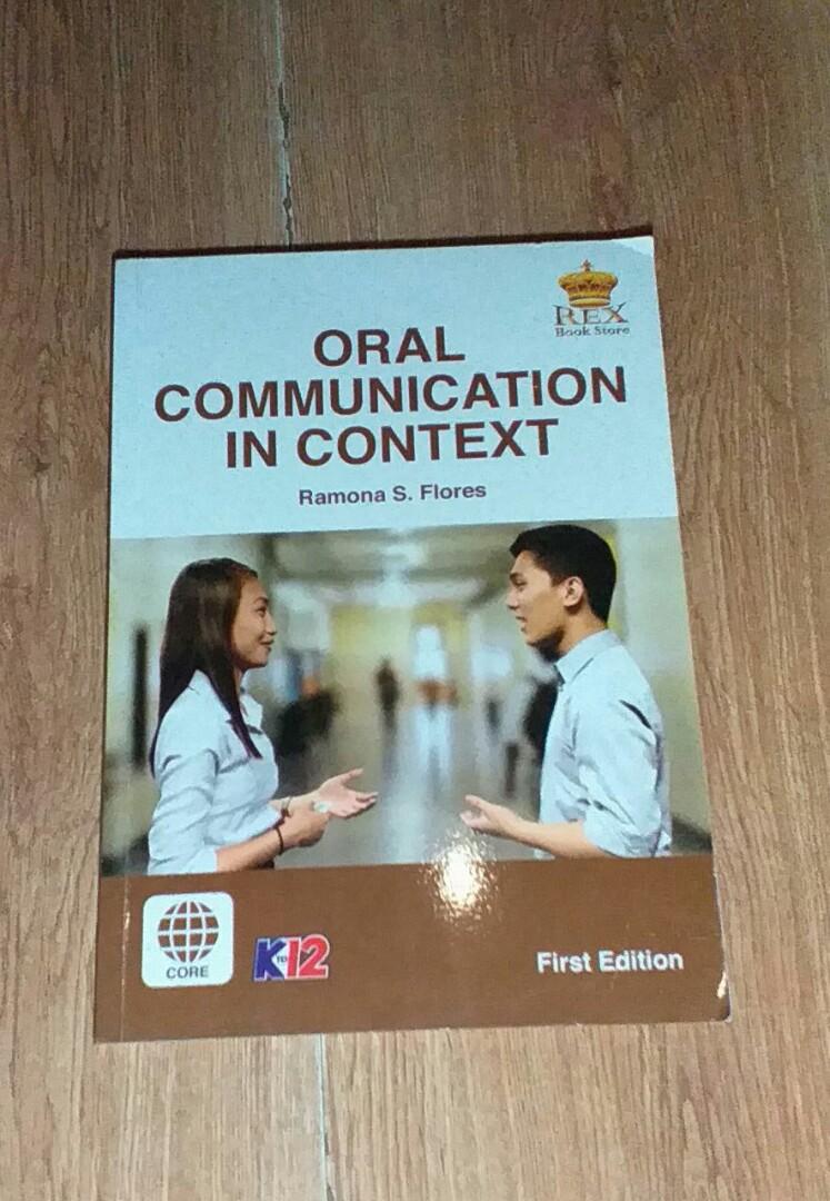 ORAL COMMUNICATION IN CONTEXT (Category: Textbooks) located in Mandaluyong City. Submitted by _jpyyy (Listing ID 1014383899, Image 1). Description: -Slightly used -in good condition.