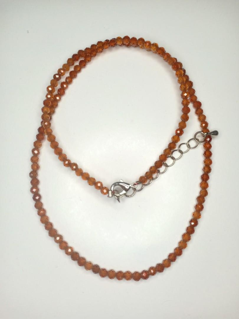 orange garnet necklace