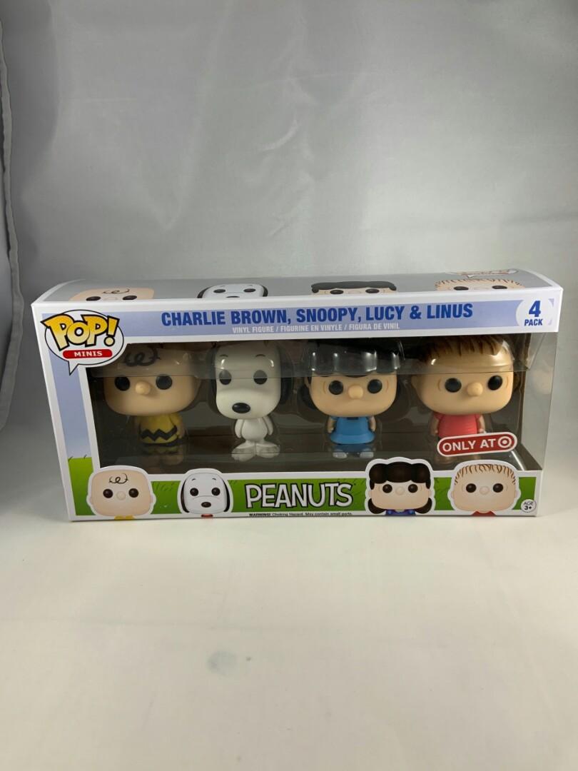 Peanuts Charlie Brown Snoopy Lucy And Linos 4pack Target Exclusive Funko Pop Hobbies Toys Toys Games On Carousell