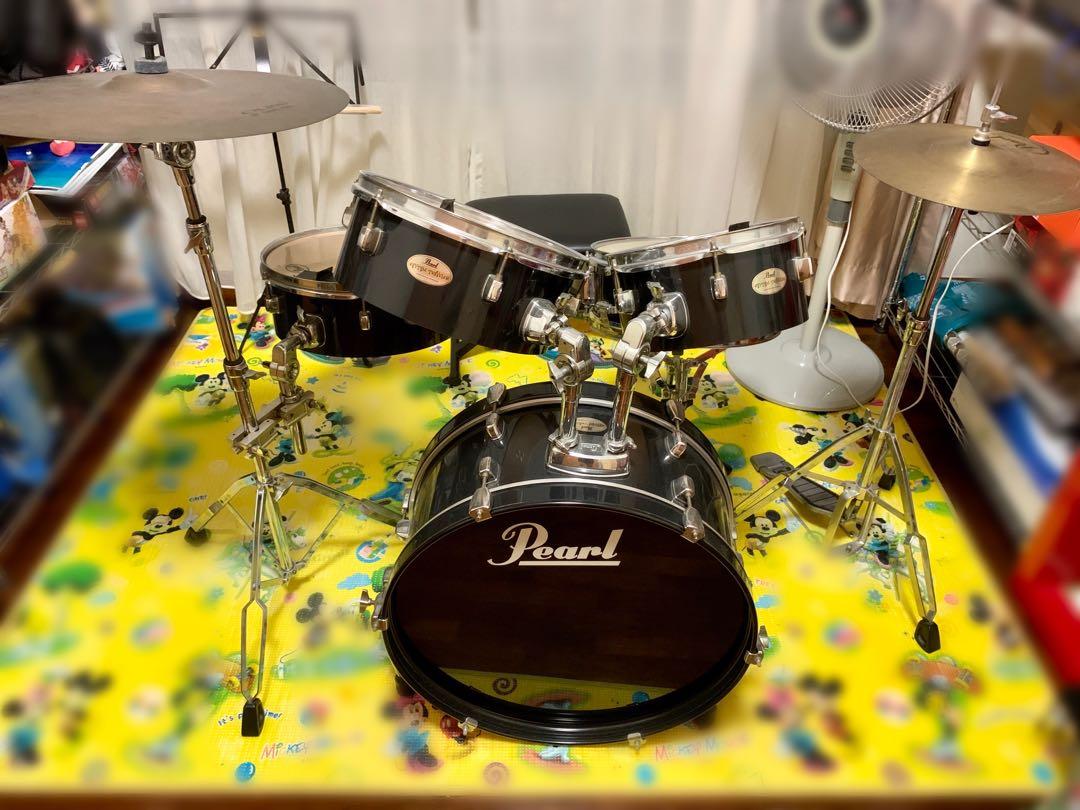 Pearl Drum Set, Hobbies & Toys, Music & Media, Musical Instruments on