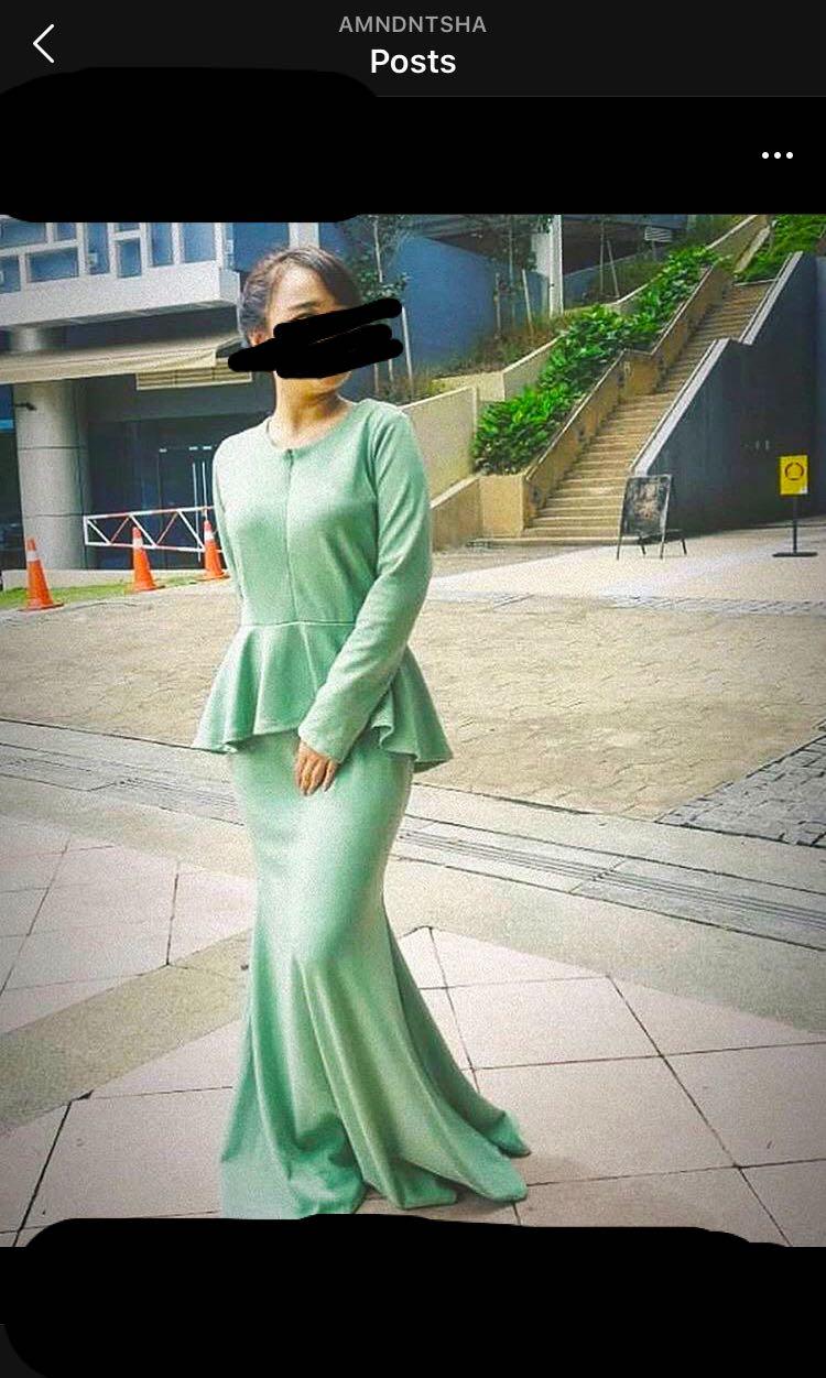 peplum dress muslimah